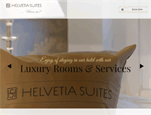 Tablet Screenshot of helvetia-suites.com